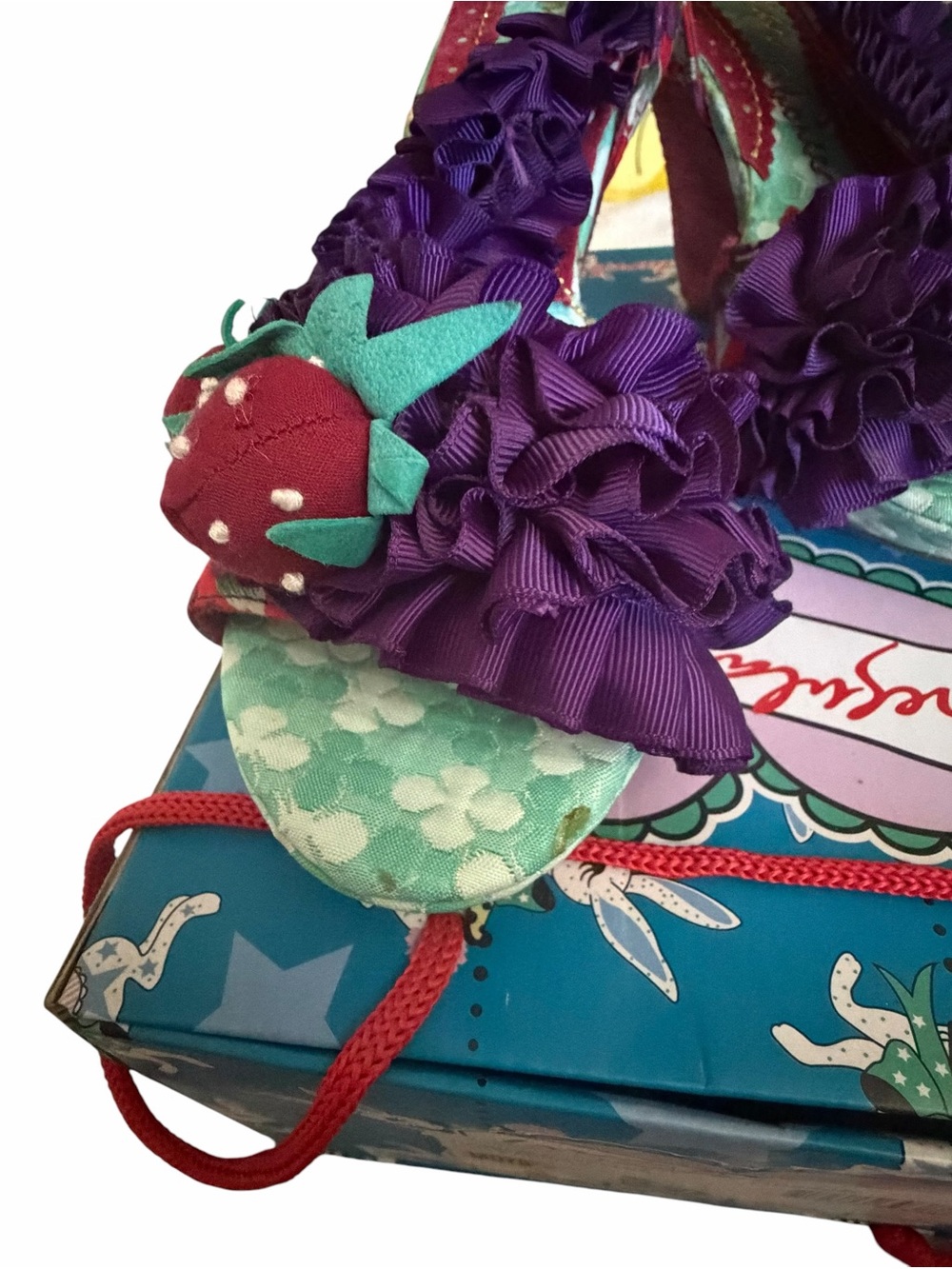 Irregular Choice Raspberry Ripples US 7.5 Eur 38.5 Slingback With Box - Picture 5 of 9